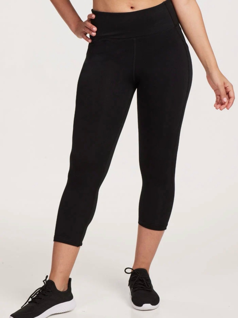 WoolX McKenna Capris Leggings Black All Season Merino Wool blend Small